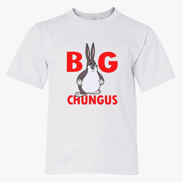 Funny Big Chungus Youth T Shirt Customon - big chungus clothing roblox