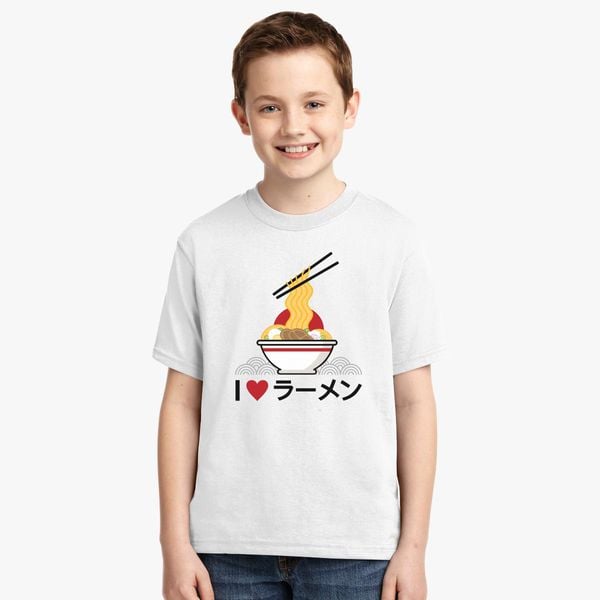 I Love Ramen Youth T Shirt Customon - ramen shirt roblox