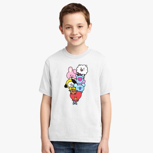 BT21 Birthday Shirt For Kids Childs Children Youth Tshirt T Shirt Party Decor