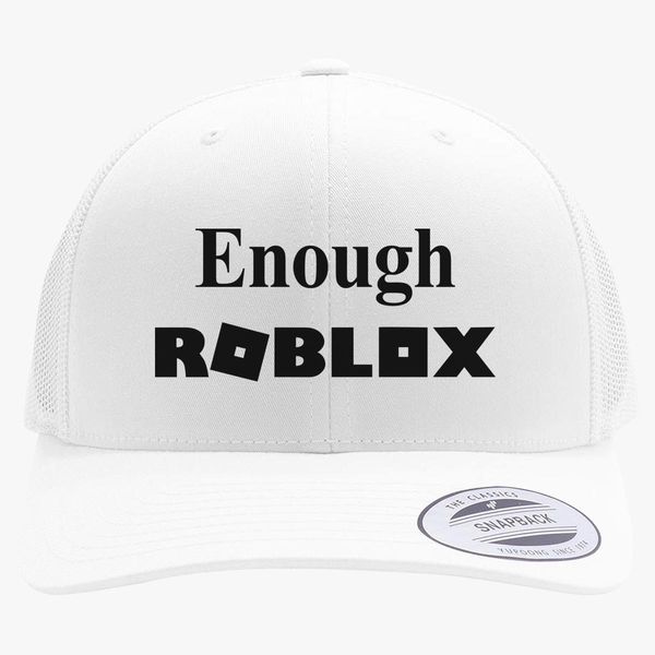 Enough Roblox Retro Trucker Hat Embroidered Customon