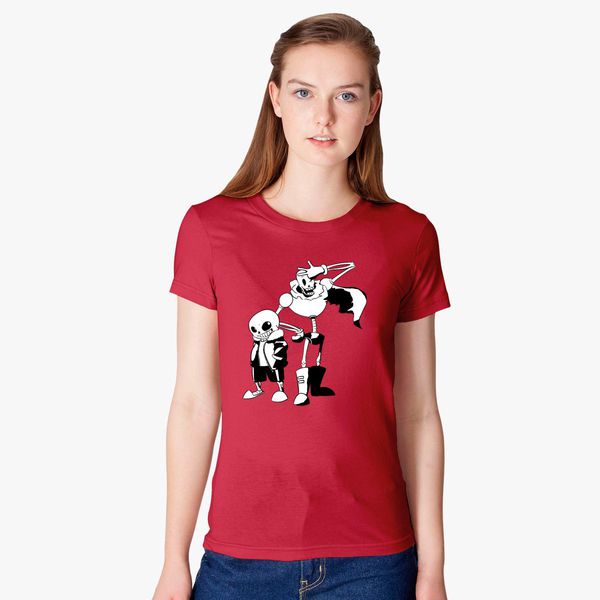 Sans And Papyrus Undertale Women S T Shirt Customon - underswap papyrus shirt roblox