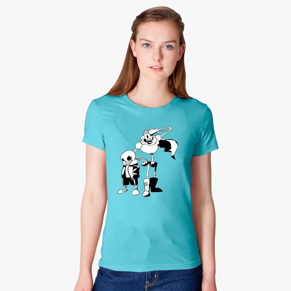 Sans And Papyrus Undertale Women S T Shirt Customon - t shirt roblox sans