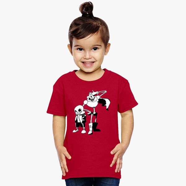Sans And Papyrus Undertale Toddler T Shirt Customon