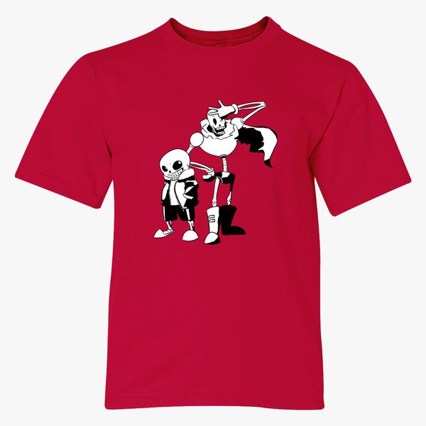 Sans And Papyrus Undertale Youth T Shirt Customon - undertale sans shirt roblox toffee art