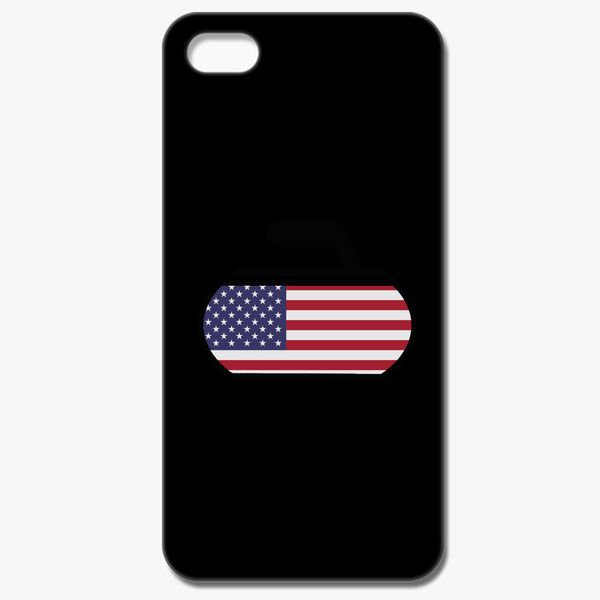 Curling Usa American Flag Iphone 8 Case Customon