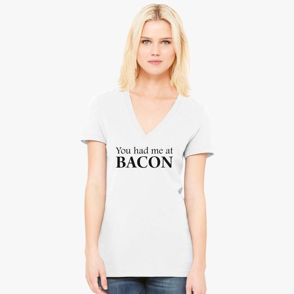 Aiw Wfdnn You Had Me at Bacon Womens Tshirt Short-Sleeve