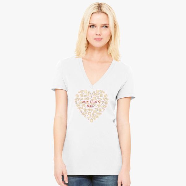Mothers Day Womens V-Neck T-Shirt 