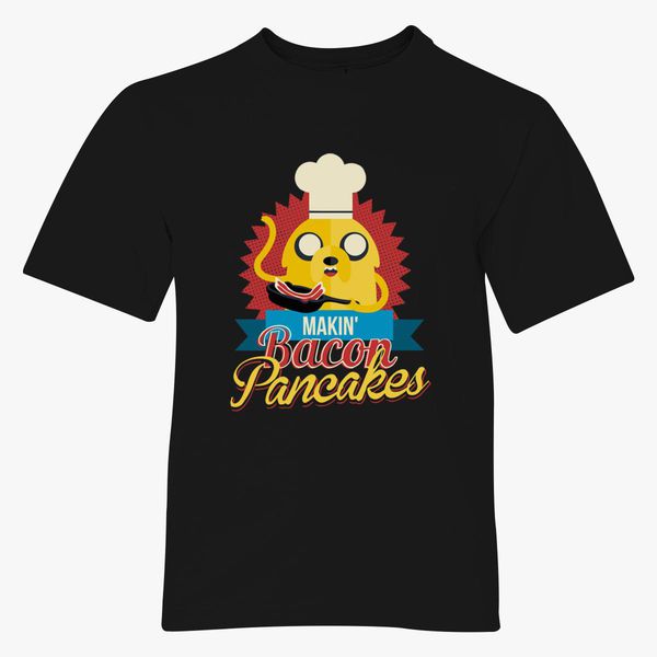 Finn And Jack Bacon Pancakes Youth T Shirt Customon - t shirt roblox bacon