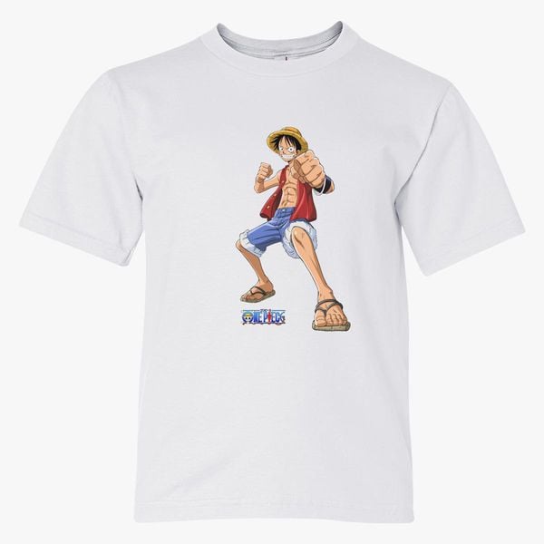 Luffy One Piece Youth T Shirt Customon - roblox one piece luffy shirt