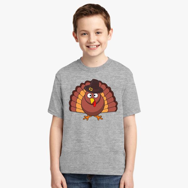 Happy Thanksgiving Turkey Youth T Shirt Customon - thanksgiving autumn tall leaves t shirt roblox