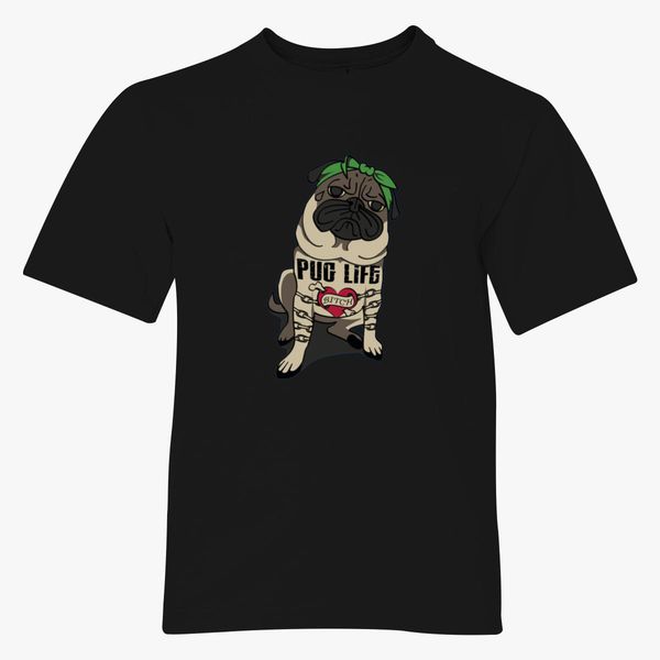 Pug Life Youth T Shirt Customon - pug life shirt roblox