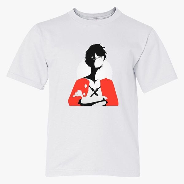 Luffy Kaizoku Youth T Shirt Customon - 
