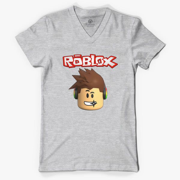 Roblox Head V Neck T Shirt Customon
