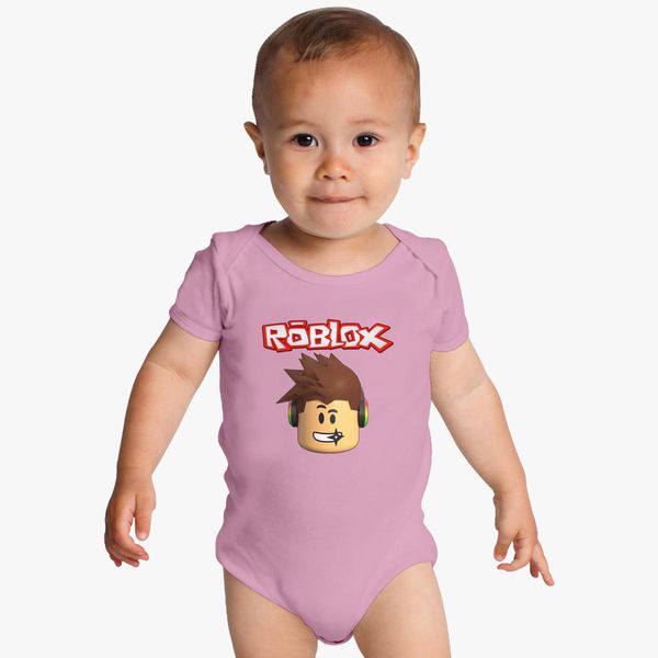Roblox Head Baby Onesies Customon - light pink roblox cute logo
