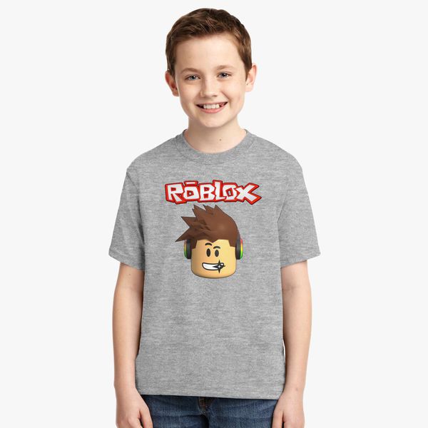 Roblox Head Youth T Shirt Customon - big head smile t shirt roblox