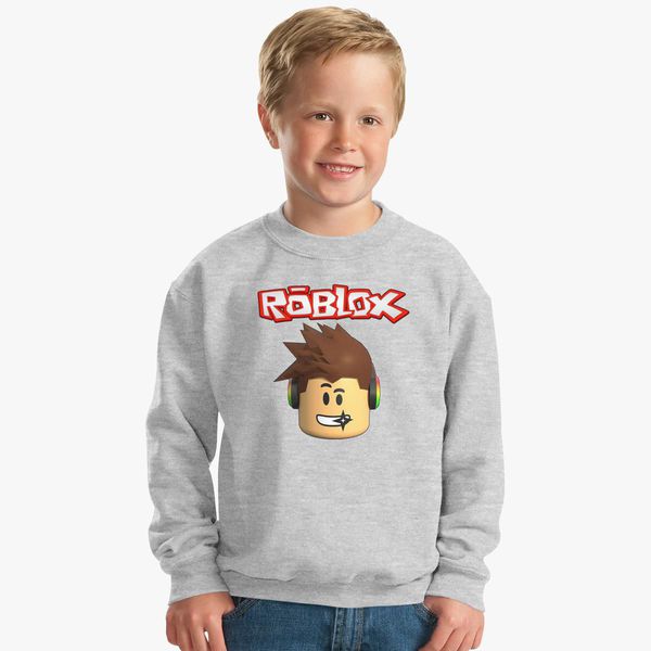 Roblox Head Kids Sweatshirt Customon - cool kid jeans roblox