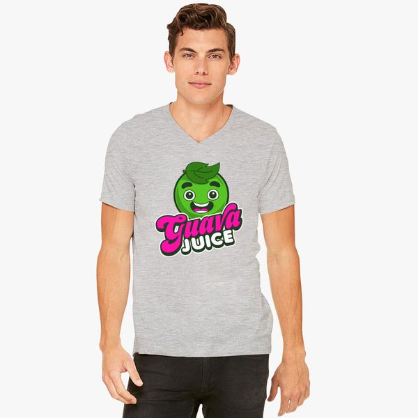 Guava Juice Roblox V Neck T Shirt Customon - high quality gray shirt roblox