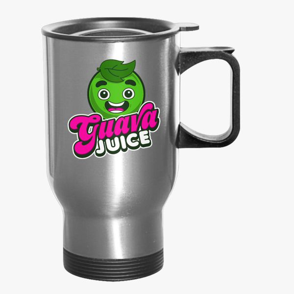 Guava Juice Roblox Travel Mug Customon - roblox logo 2019 silver
