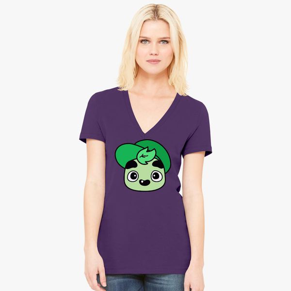 Guava Juice Shirt Roblox Women S V Neck T Shirt Customon - purple hawaiian shirt roblox