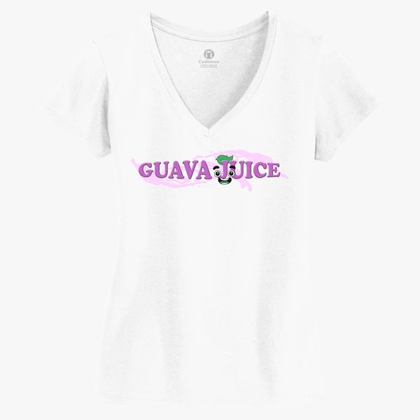 guava juice roblox womens v neck t shirt customon