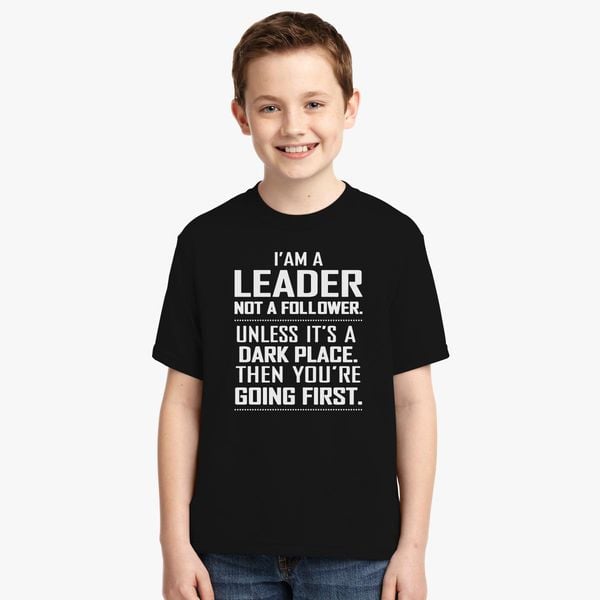 Lead Never Follow Leaders Baseball Youth T Shirt Customon - lead never follow shirt roblox
