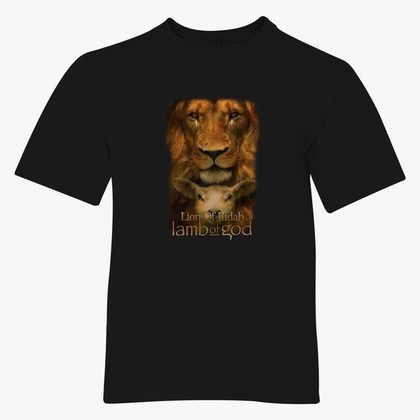 Lamb Of God Lion Of Judah Youth T Shirt Customon - 