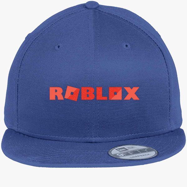 Roblox New Era Snapback Cap Embroidered Customon - blue baseball hat roblox