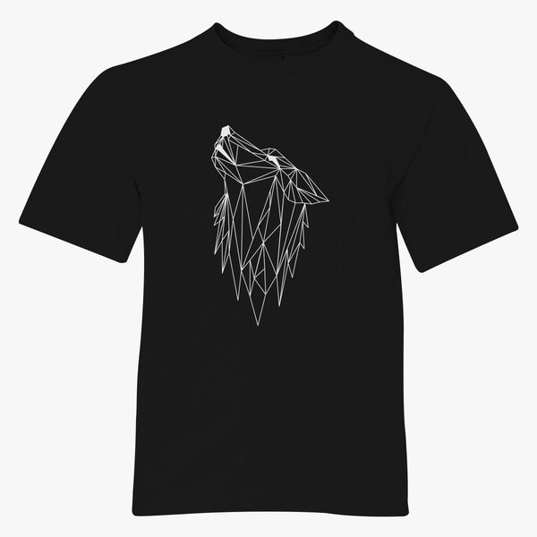 Polygonal Wolf Youth T Shirt Customon - roblox werewolf muscle shirt