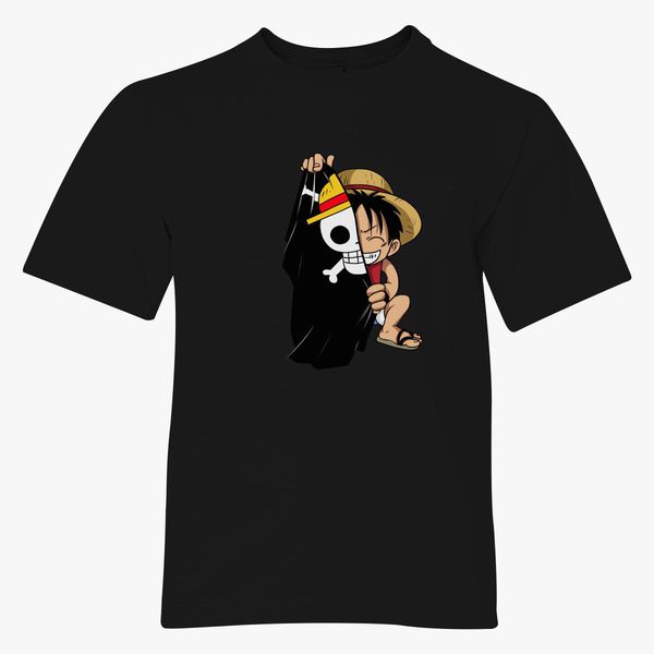 Luffy Flag One Piece Youth T Shirt Customon - roblox zoro shirt roblox free john