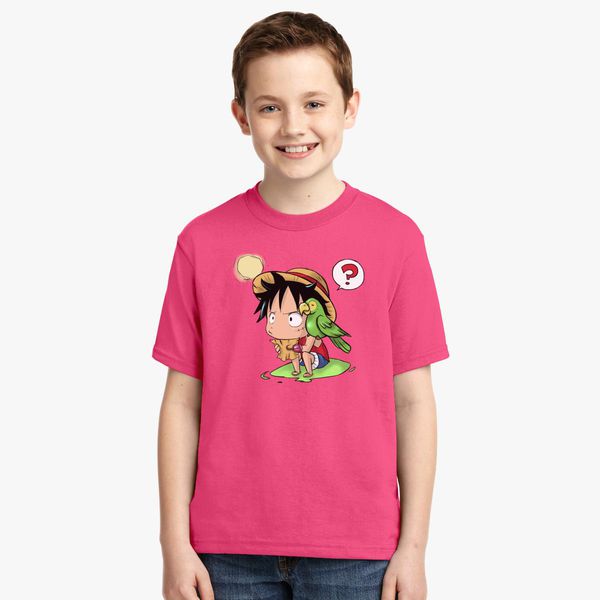 Cute Luffy One Piece Youth T Shirt Customon - t shirt sanji one piece roblox