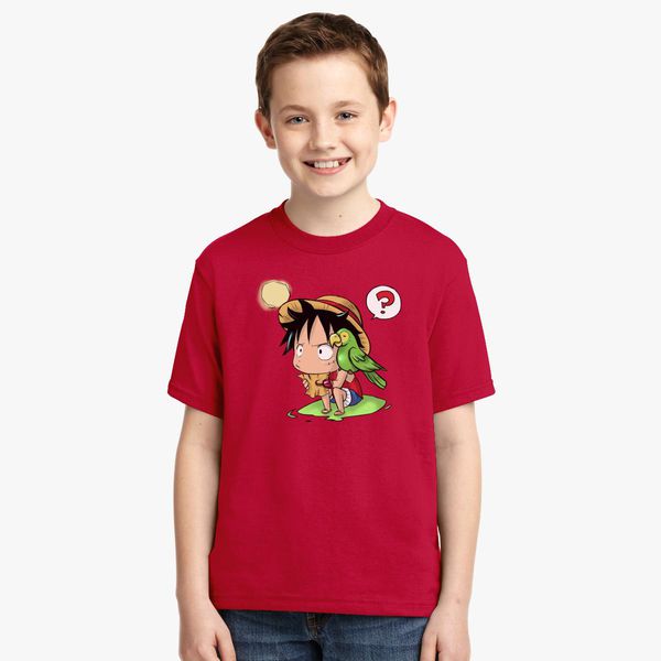 Cute Luffy One Piece Youth T Shirt Customon - roblox zoro shirt roblox free john