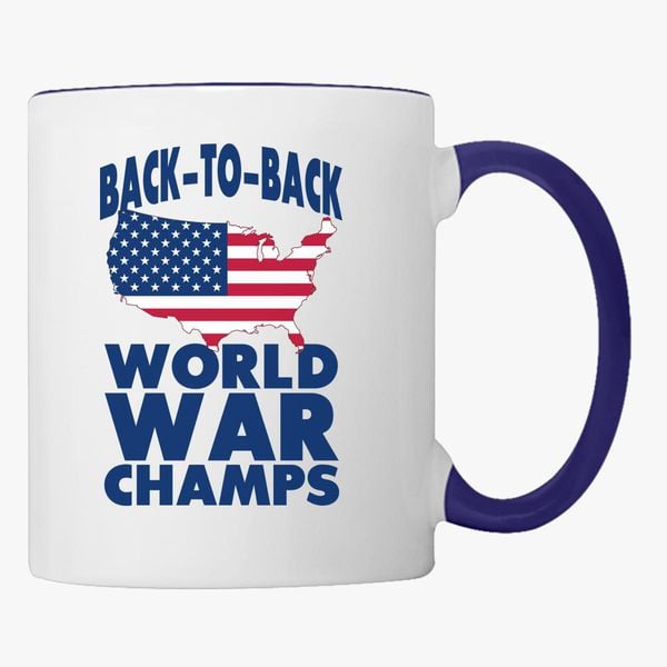 back to back world war champs mug