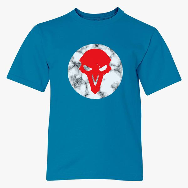 Overwatch Reaper Symbol Marble Youth T Shirt Customon - reaper shirt roblox free