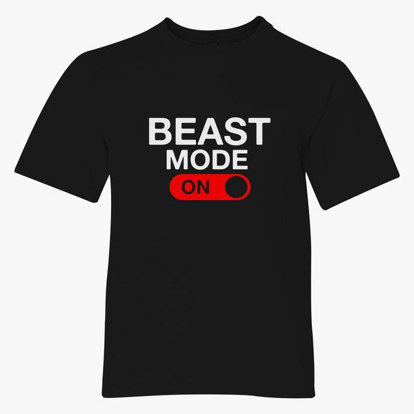 Beast Mode On Youth T Shirt Customon - new roblox beast mode date