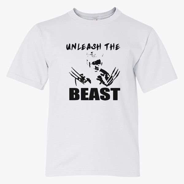 Beast Mode Wolverine Youth T Shirt Customon - new roblox beast mode date