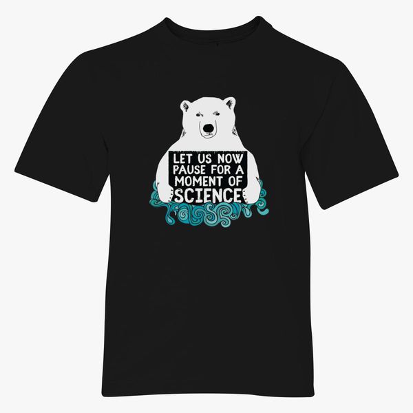 Science Polar Bear Protest Youth T Shirt Customon