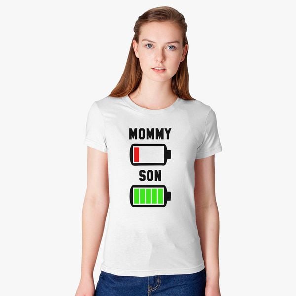 Download Low Battery Svg Mommy And Son Women S T Shirt Customon