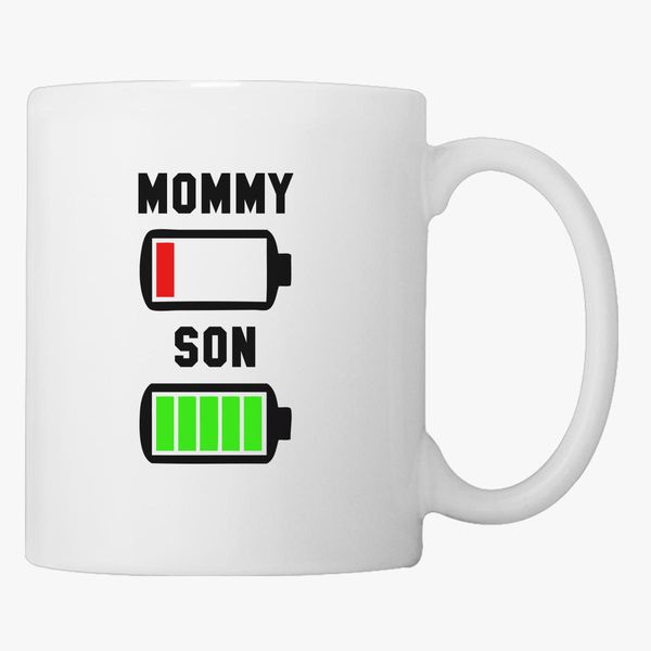 Download Low Battery Svg Mommy And Son Coffee Mug Customon