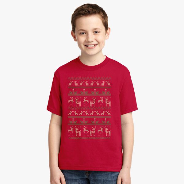 Ugly Christmas Sweaters Youth T Shirt Customon - ugly christmas hat roblox
