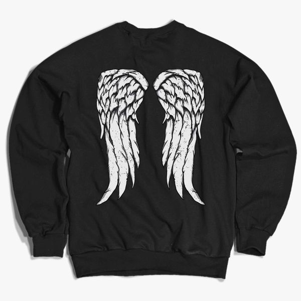 hoodie with angel wings on back
