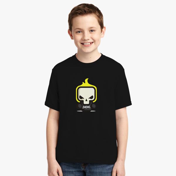 Halloween Ghost Rider Skull Youth T Shirt Customon - ghost rider shirt roblox t shirt designs