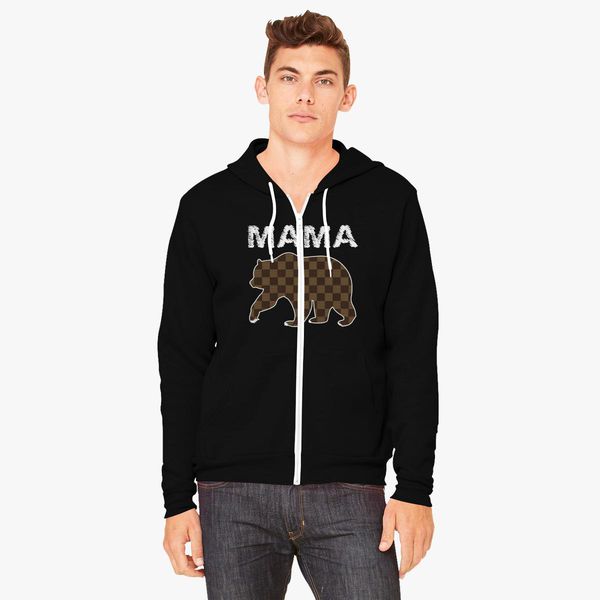 mama bear zip up hoodie