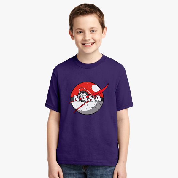 Pokemon Pokeball Nasa Youth T Shirt Customon - pokeball shirt roblox