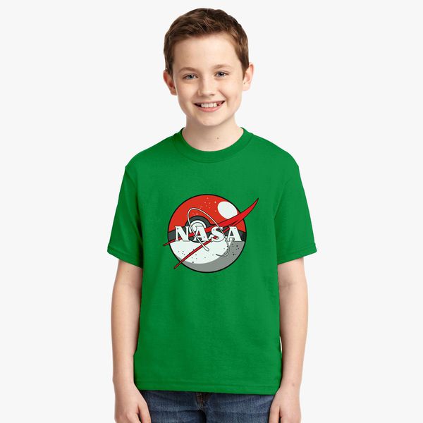 Pokemon Pokeball Nasa Youth T Shirt Customon - pokeball shirt roblox