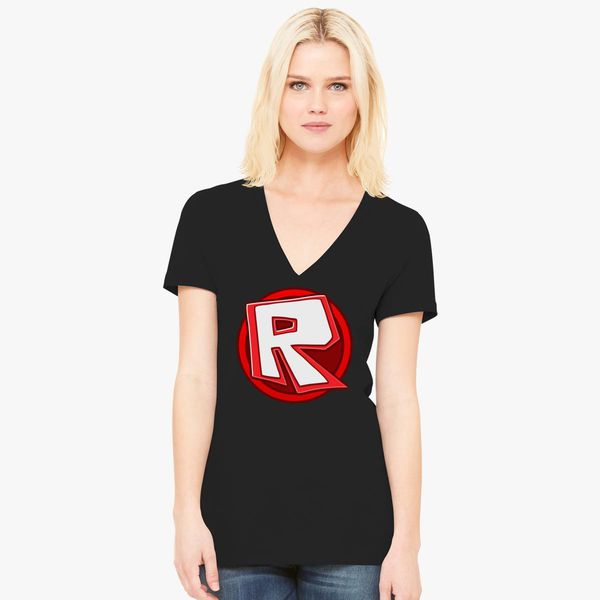 Roblox Women S V Neck T Shirt Customon - roblox shirt black girl