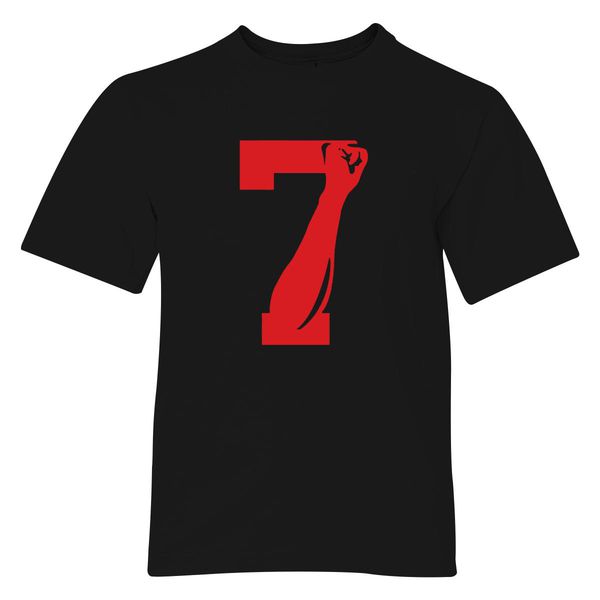 Colin Kaepernick Number 7 Youth T-Shirt Black / S