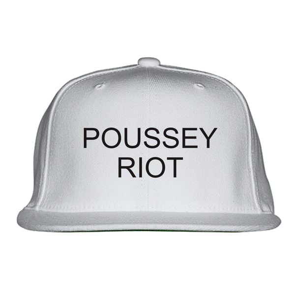 Poussey Riot Snapback Hat White / One Size