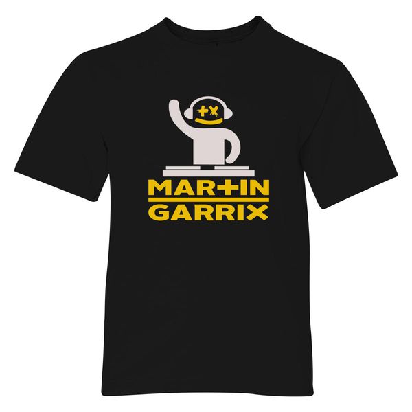 Martin Garrix Dj Fun Design Youth T-Shirt Black / S