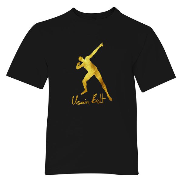 Usain Bolt Best Tee Youth T-Shirt Black / S