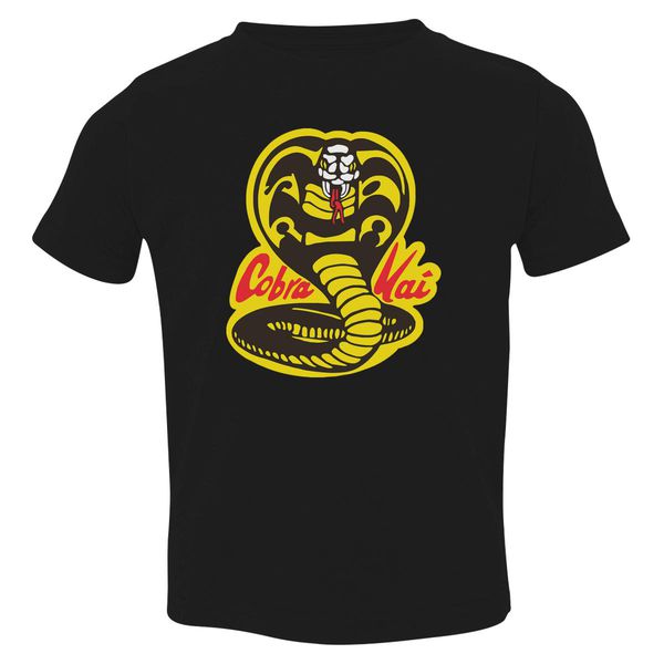 Cobra Kai Yellow Toddler T-Shirt Black / 3T